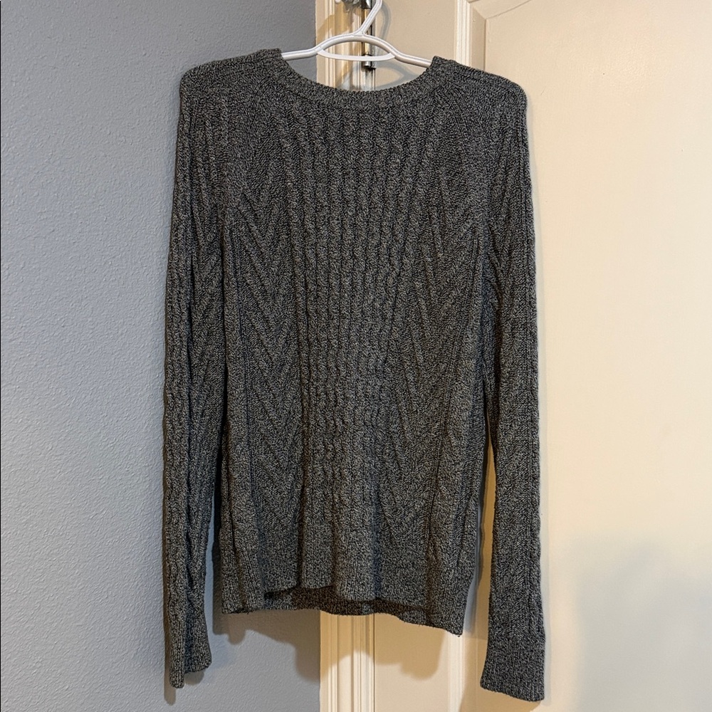 Gap Gray Cable Knit Sweater